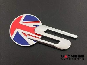 Jaguar Custom Emblem - S Sport - Chrome Finish - Union Jack